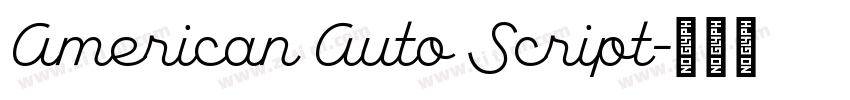 American Auto Script字体转换